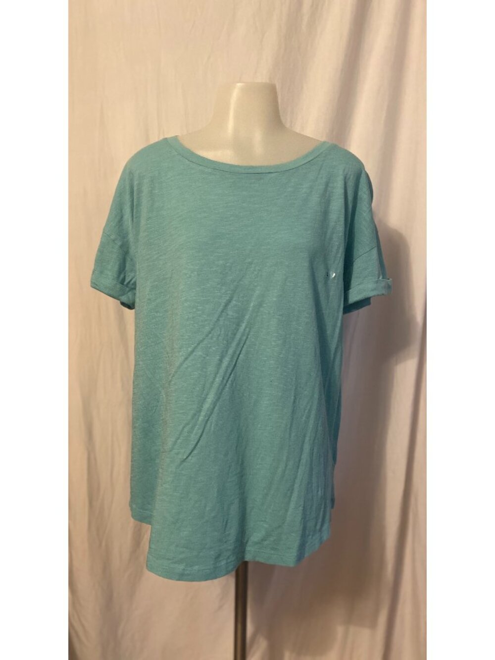 Maurices 24/7 NWT Aqua Teal Crew Neck Short Sleeve Tee